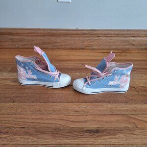 Cute Kawaii D Va Overwatch Canvas Shoes Bunny Hi Tops size 37/US 6.5 NEW